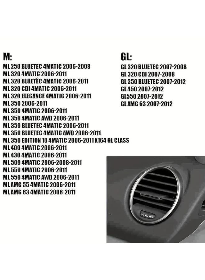 Gray AC Vent Outlet Tab Clip Repair Kit for Mercedes Benz W164 2007 2011 Front Left Right Center Air Grille - Image 3